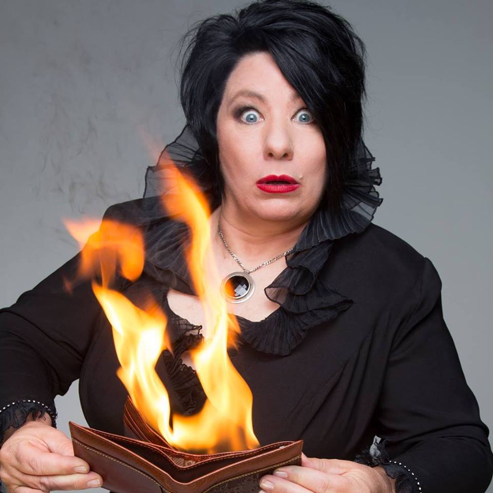 Cath Jamison promo pic with fire